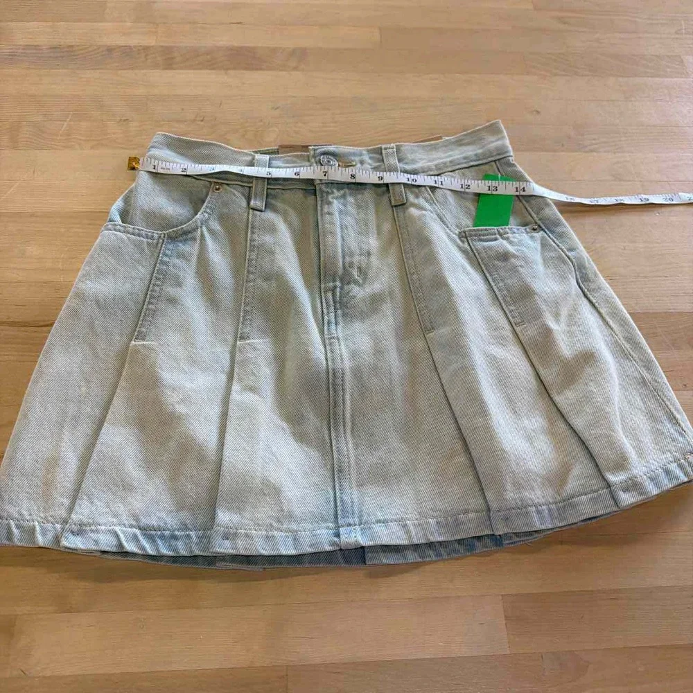 Levi's Size 24 Blue Denim New Skirt - Picture 4 of 7
